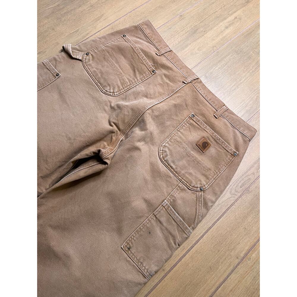 Vintage Carhartt Pants Mens 38x32 Brown B136 Workwear Double Knee Y2K - Picture 11 of 15